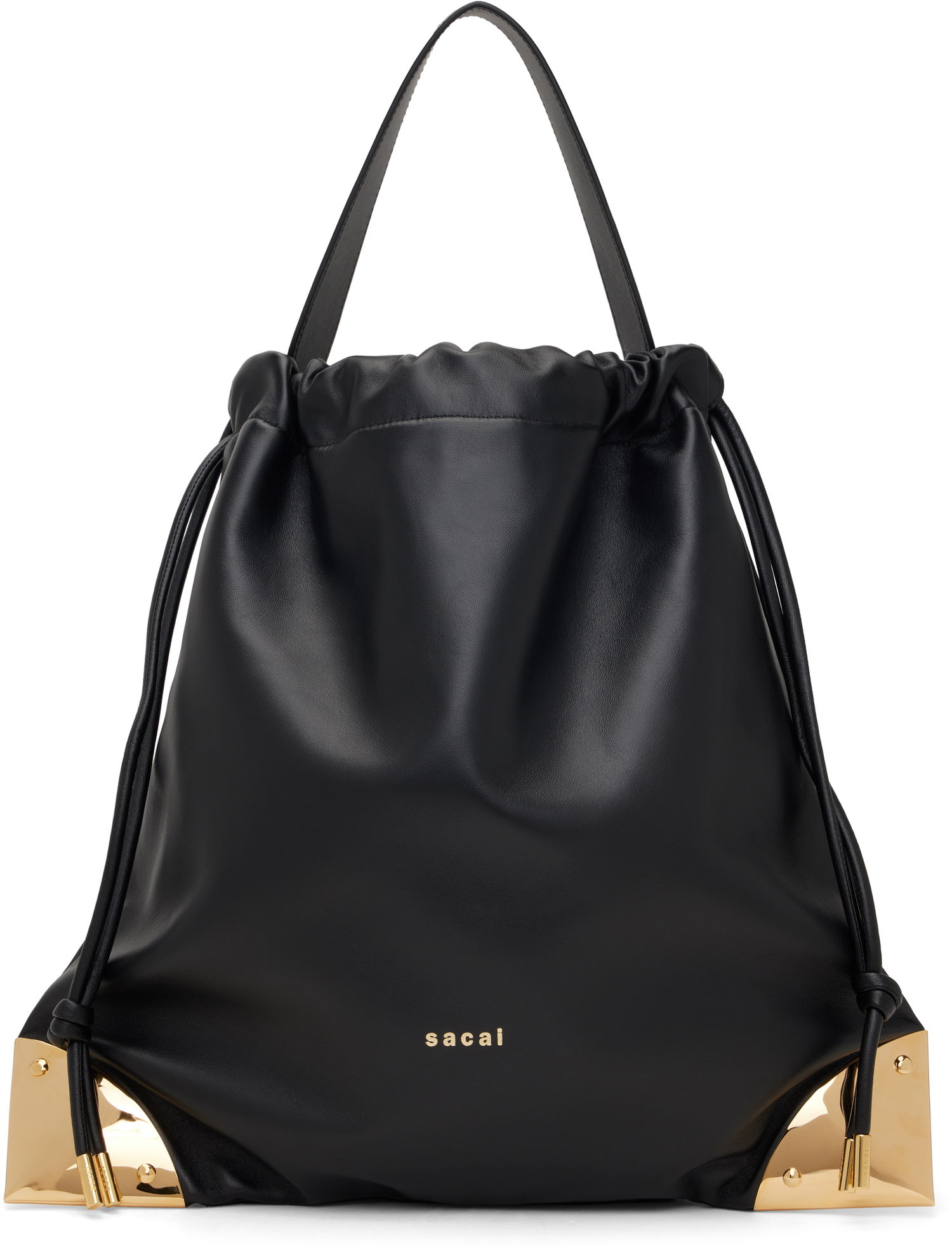 Håndtaske sacai Drawstring Bag Sort | S127-01, 0