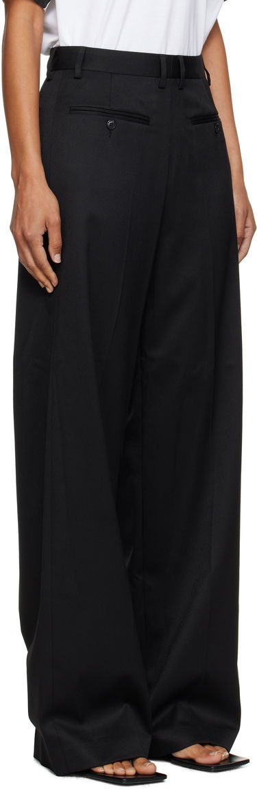Bukser Maison Margiela MM6 Maison Margiela Tailored Wide-Leg Trousers Grå | S52KA0538 S47848, 4