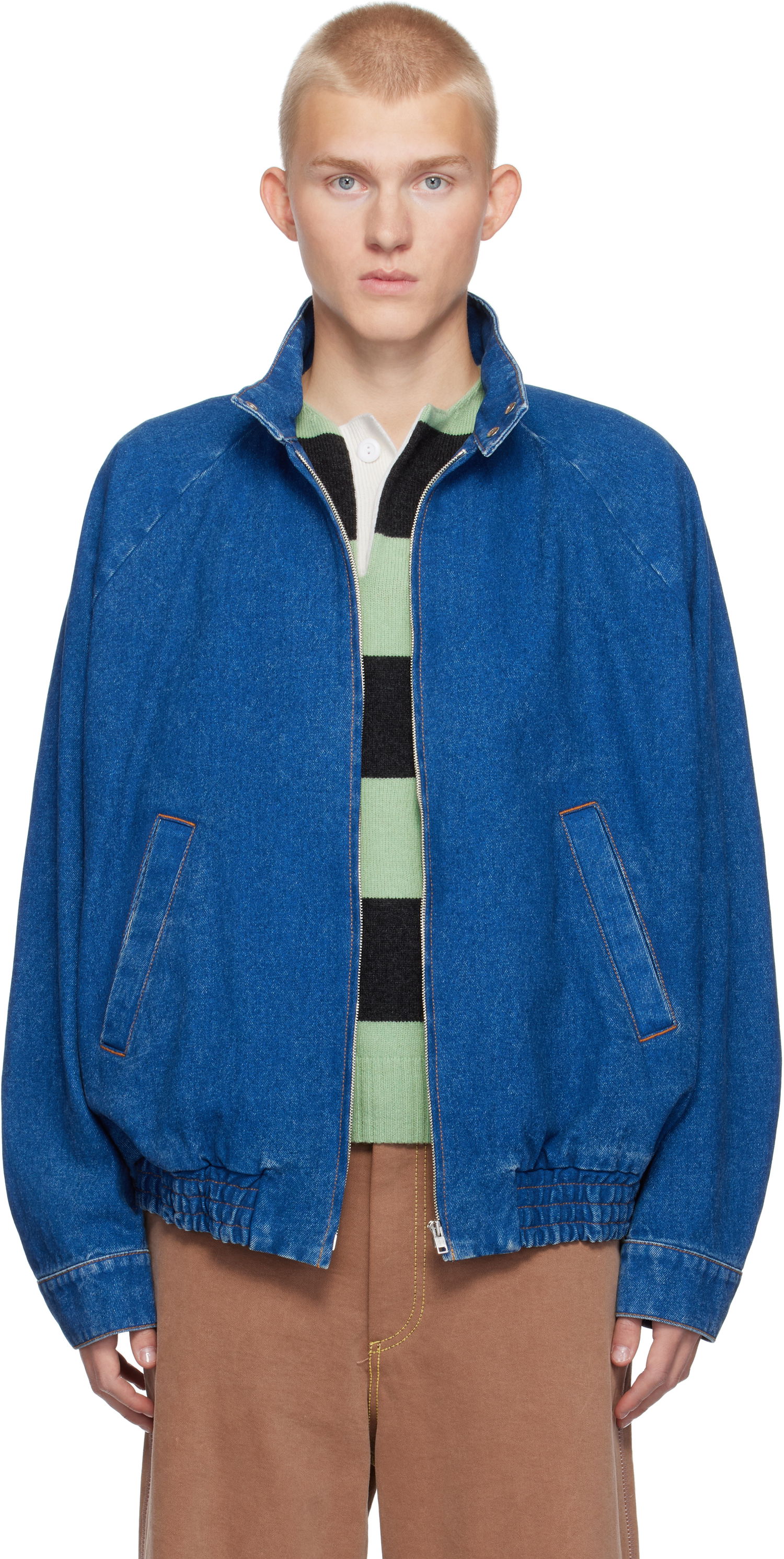 Bomberjakke Marni Denim Jacket Blå | JUJU0045X0 USCU83, 0