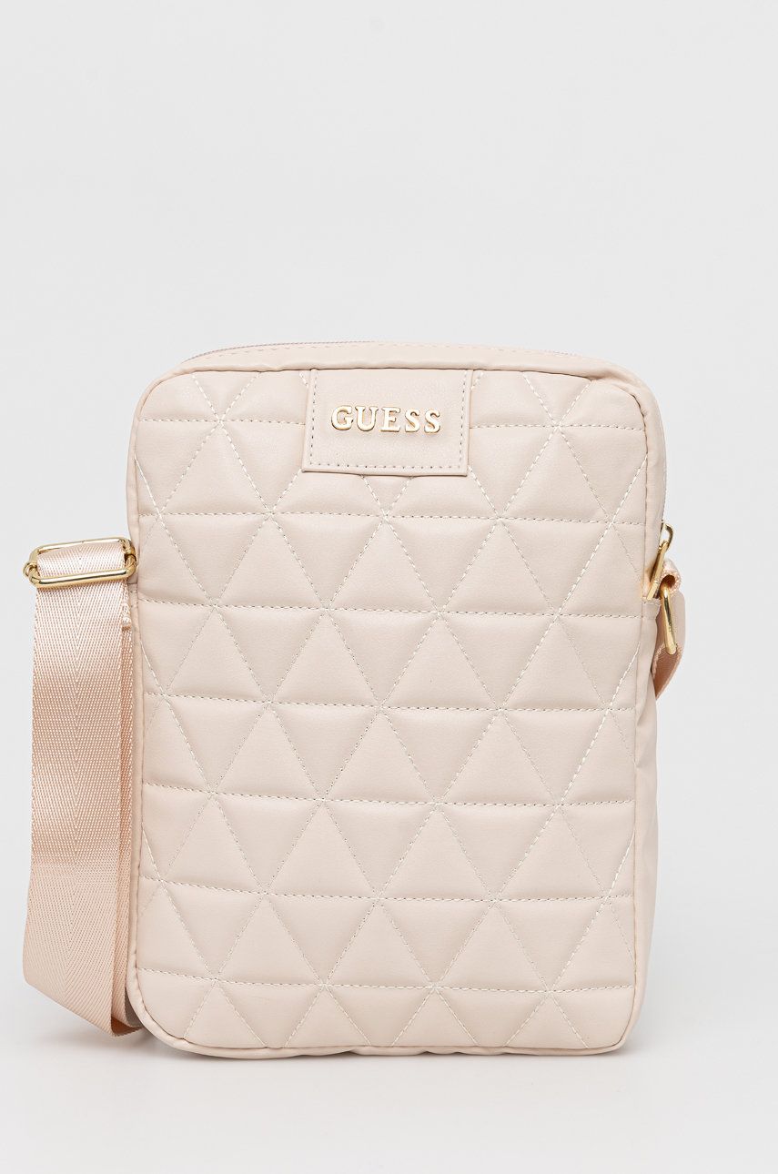 Skuldertaske GUESS Guess 10'' Tablet Case Beige | GUTB10QLPK, 0