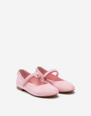 Sneakers og sko Dolce & Gabbana Leather Mary Jane Ballet Flats Lyserød | D10699A132880416, 2