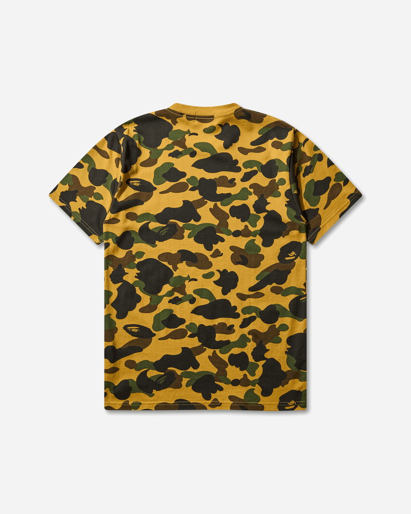 T-shirt BAPE 1st Camo College T-Shirt Gul | 1L80109008 YELLOW