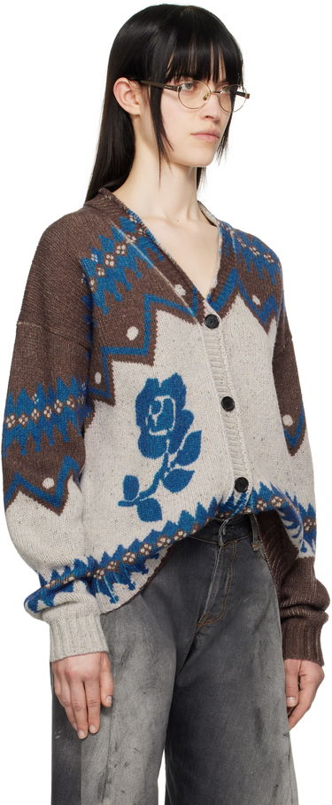 Sweater Acne Studios Acne Studios Jacquard Wool Cardigan Flerfarvet | A60577-, 1
