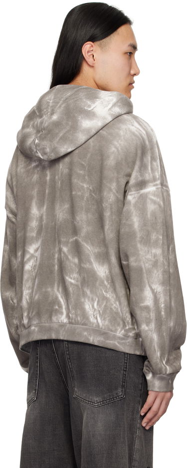 Sweatshirt We11done We11done Muddy Zip-Up Hoodie Grå | WD-TJ0-25-819-U-BK, 2