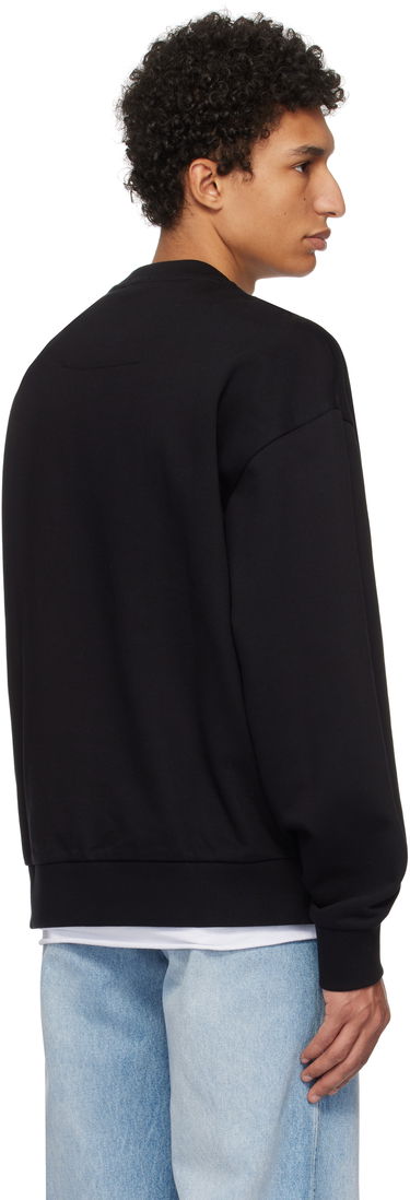 Sweater BOSS Mercerized Cotton Sweatshirt Sort | 50533075, 2
