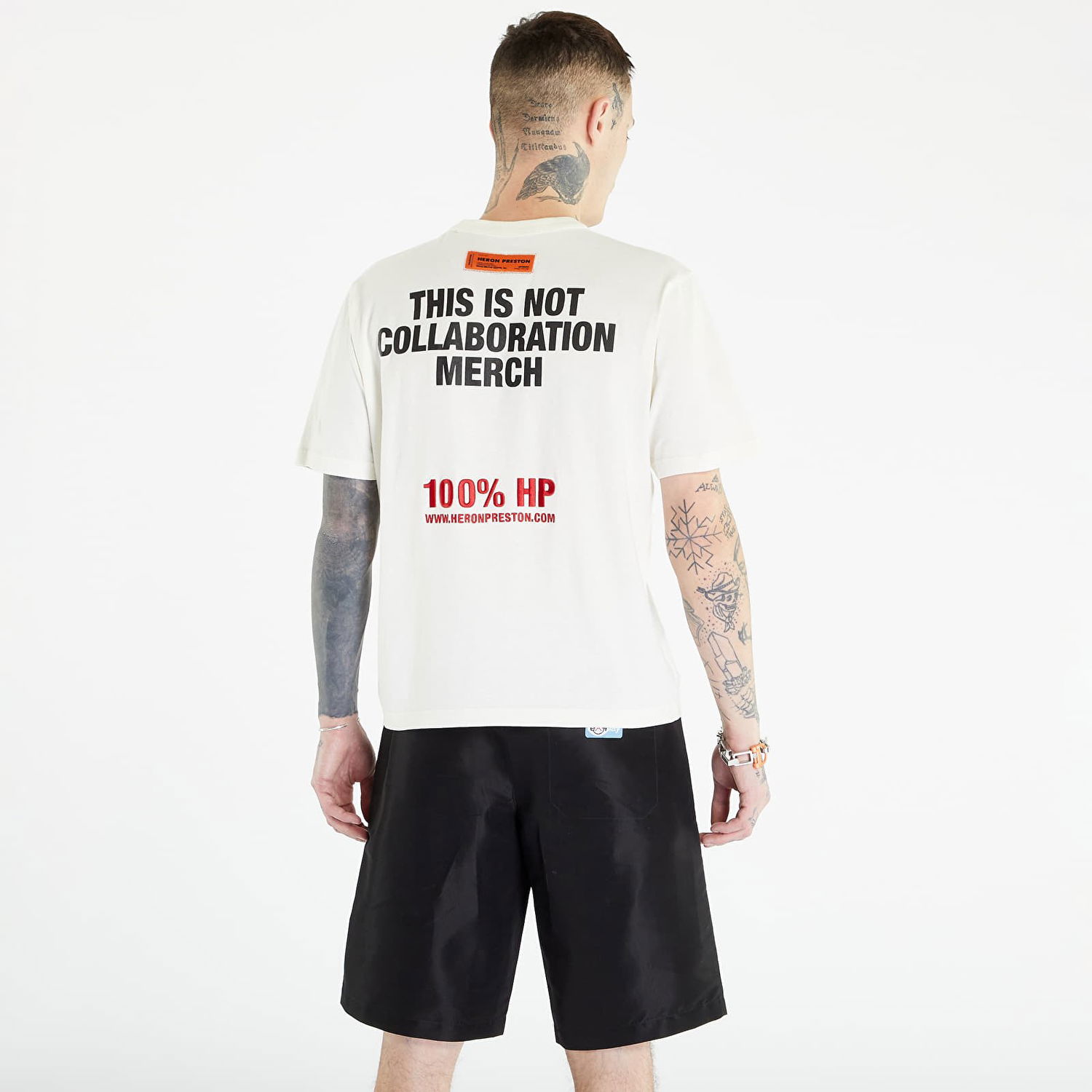 T-shirt HERON PRESTON This Is Not Short Sleeve Tee Hvid | HMAA032S23JER0090110, 1