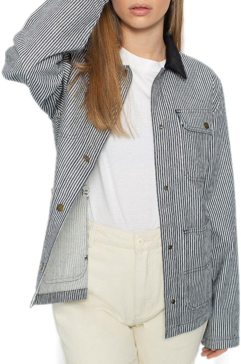 Frakker Vans Chore Coat Striped Blå | vn0a4dq4lkz1