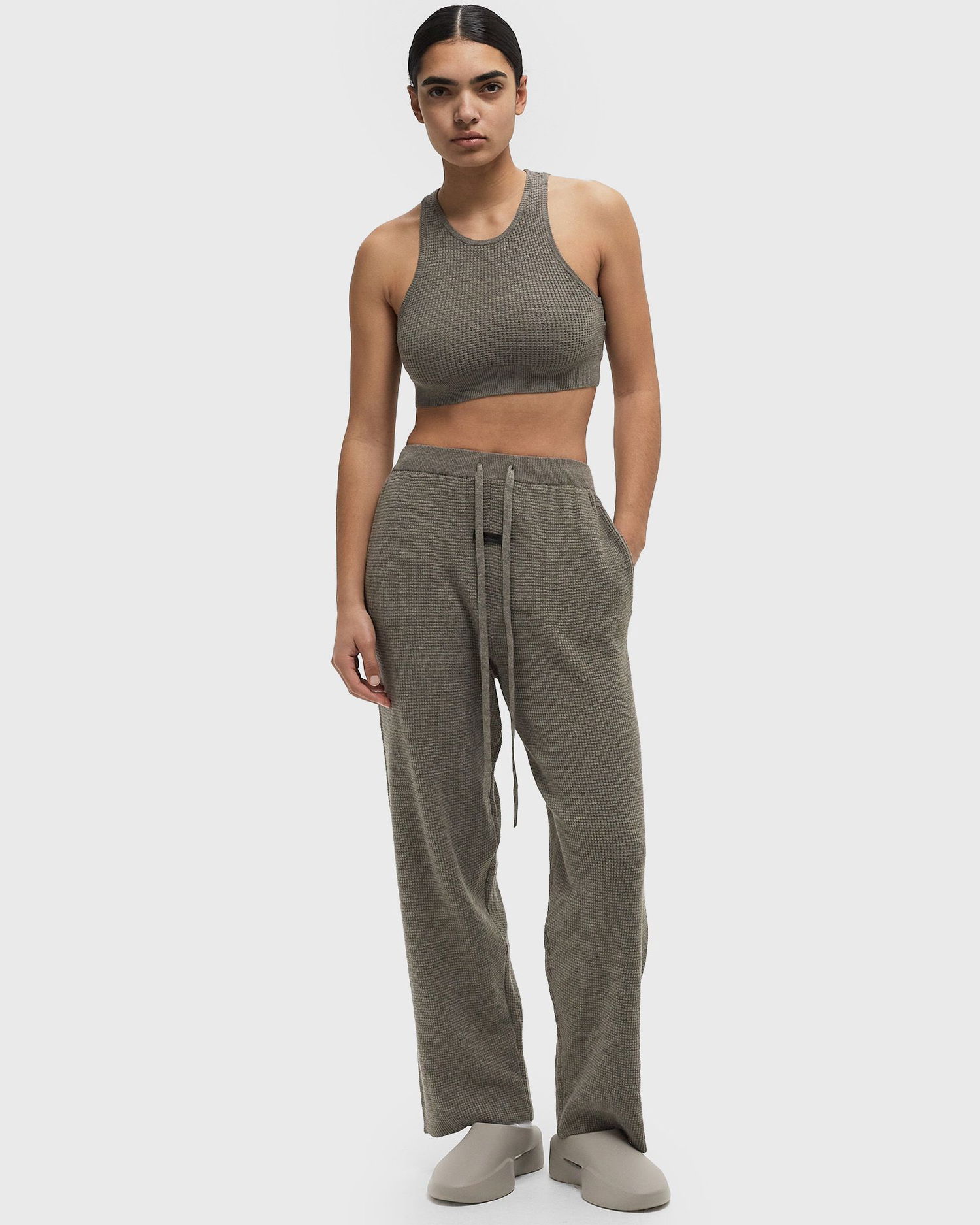 Joggingbukser Fear of God Essentials Waffle Relaxed Pant Grå | 192HO247311FW-367, 1