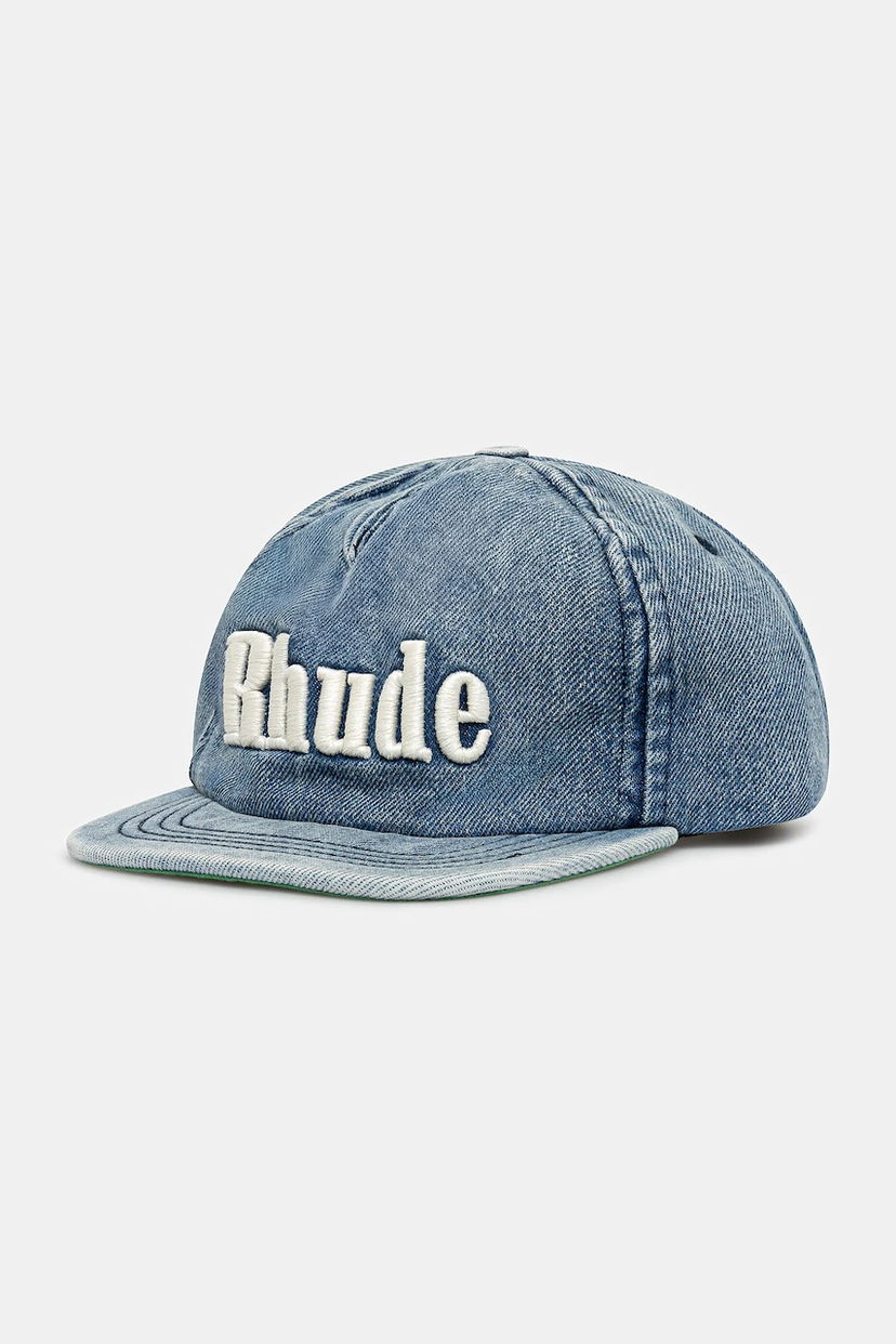 Kasket Rhude RHUDE Denim Baseball Cap Blå | RHPF25HA01741