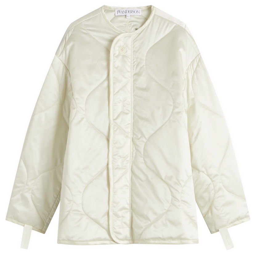 Puffer jakke JW Anderson Oversized Quilted Jacket Hvid | JK0374-PG1680-006