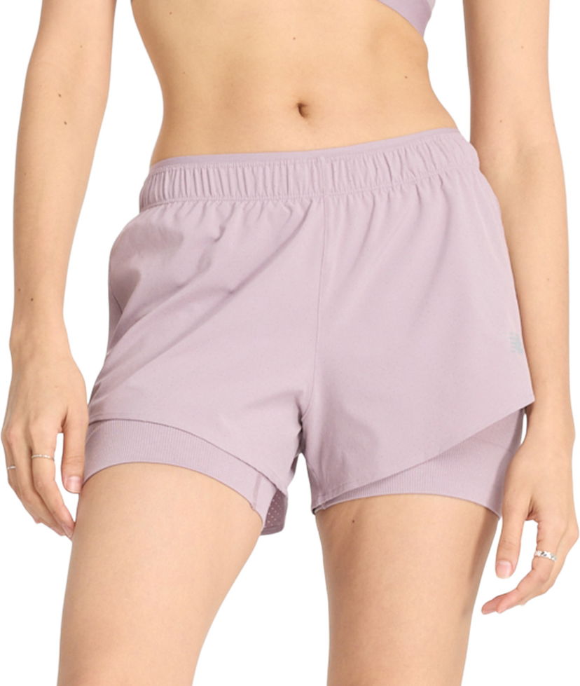 Shorts New Balance RC 2-in-1 Short 3" Lyserød | ws41287-icw