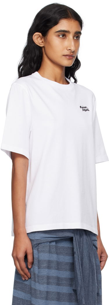 T-shirt MAISON KITSUNÉ Maison Kitsuné Handwriting Comfort T-Shirt Hvid | PW00114KJ0119, 1