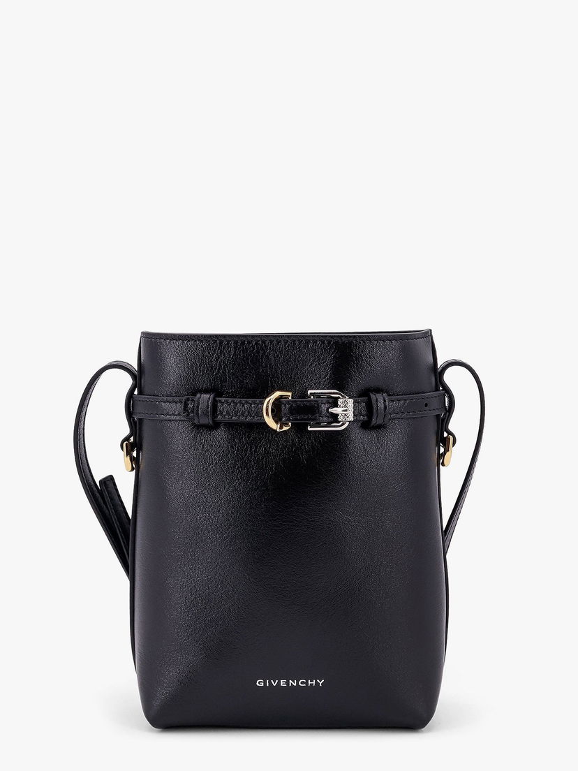 Skuldertaske Givenchy Black Leather Phone Crossbody Bag Sort | BB60NAB1Q7001