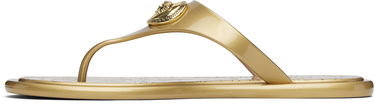 Tilbehør Versace Versace Alia Metallic Flat Sandals Metalisk | 1016248_1A14478, 2