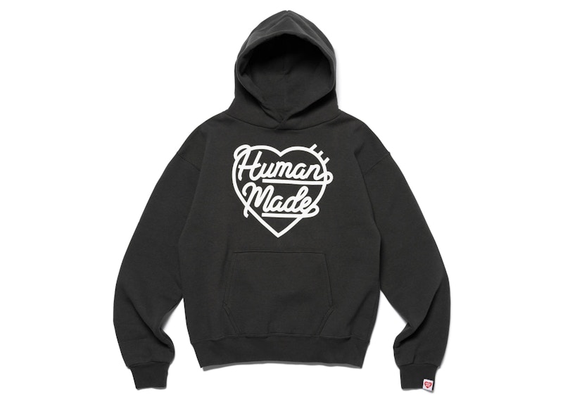 Sweatshirt Human Made Heart Logo Print Sweatshirt Sort | HM24CS041