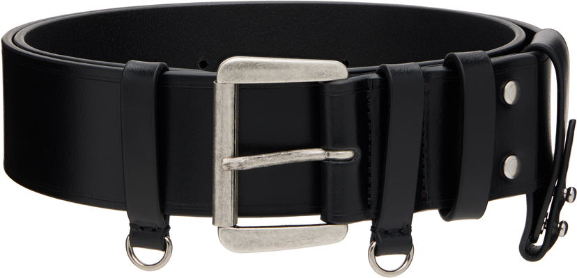 Bælter Ann Demeulemeester Ann Demeulemeester Janke Leather Belt Sort | 2520-W-BE02-LT128-099