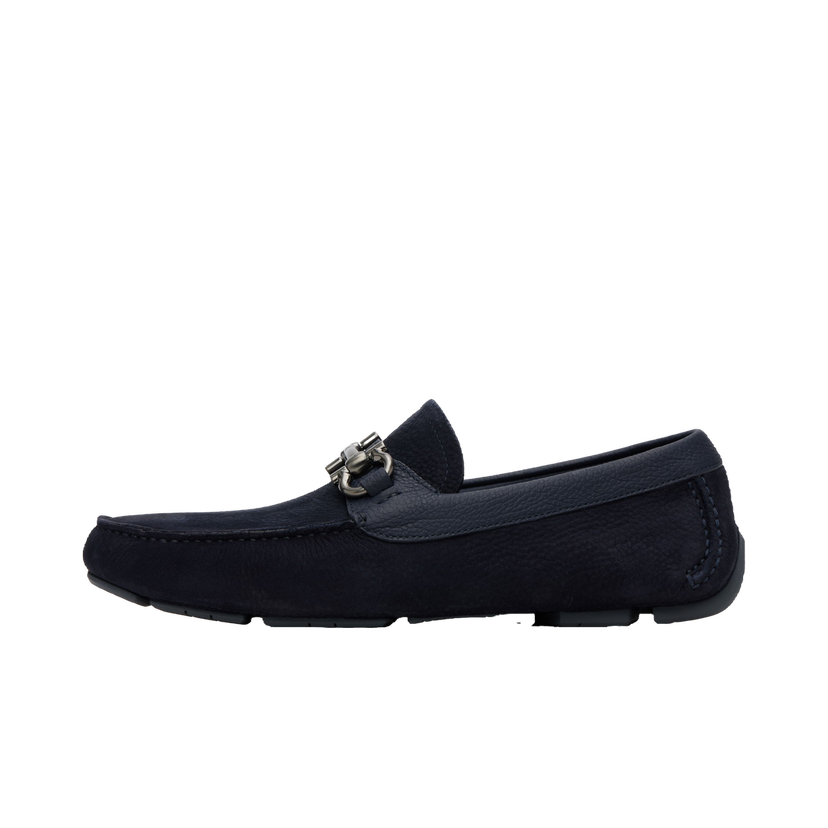 Sneakers og sko FERRAGAMO Salvatore Ferragamo Gancini Ornament Driver Loafers Mørkeblå | 786963