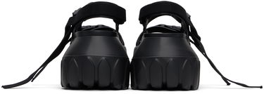 Skopleje Rick Owens Rick Owens Hollywood Mega Tractor Heeled Sandals Sort | RP01E7866 LOO, 1