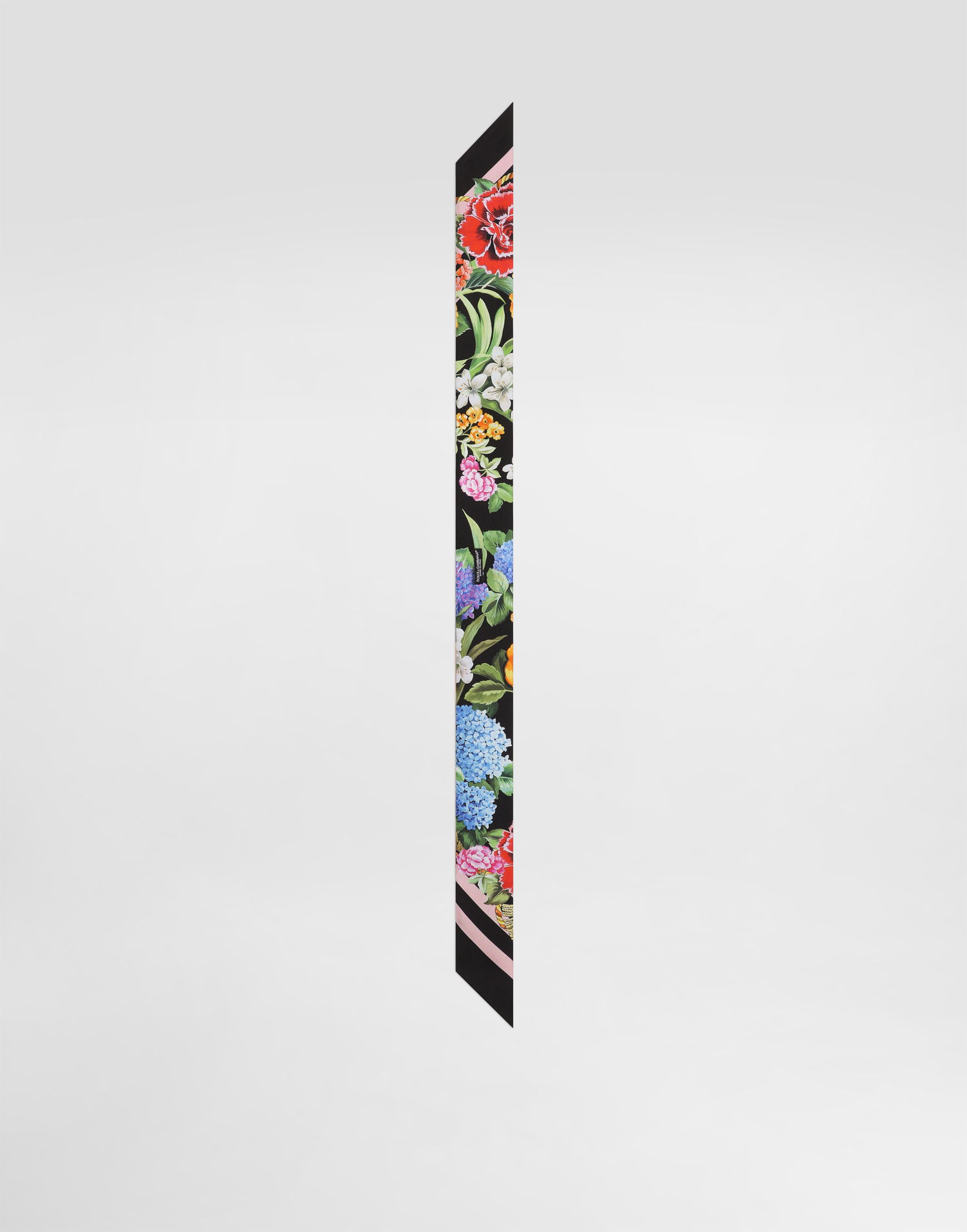 Tørklæde Dolce & Gabbana Dolce & Gabbana Floral-Print Twill Headscarf Sort | FS215AGDCV8H45KU, 1
