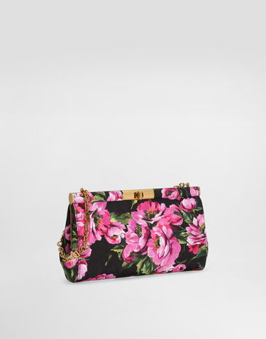 Håndtaske Dolce & Gabbana Dolce & Gabbana Marlene Floral Print Clutch Sort | BB7672A6N03HN5KR, 2