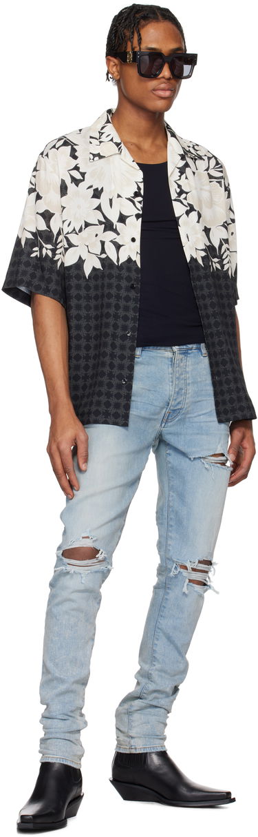Jeans AMIRI AMIRI MX1 Distressed Slim Jeans Blå | AMDNSY1148, 3