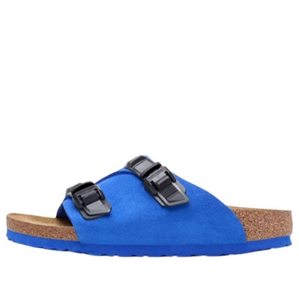 Sneakers og sko Birkenstock Zurich Tech Suede Leather Narrow Fit Sandals Blå | 1026816, 0
