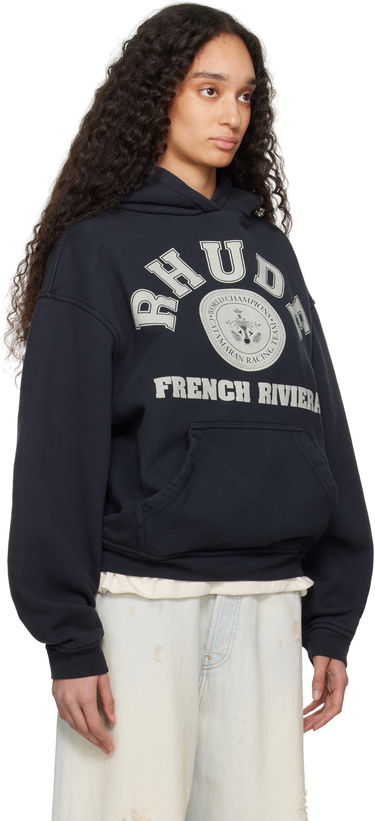 Sweatshirt Rhude Rhude 'French Riviera' Graphic Hoodie Sort | RHPS25HO04012, 4