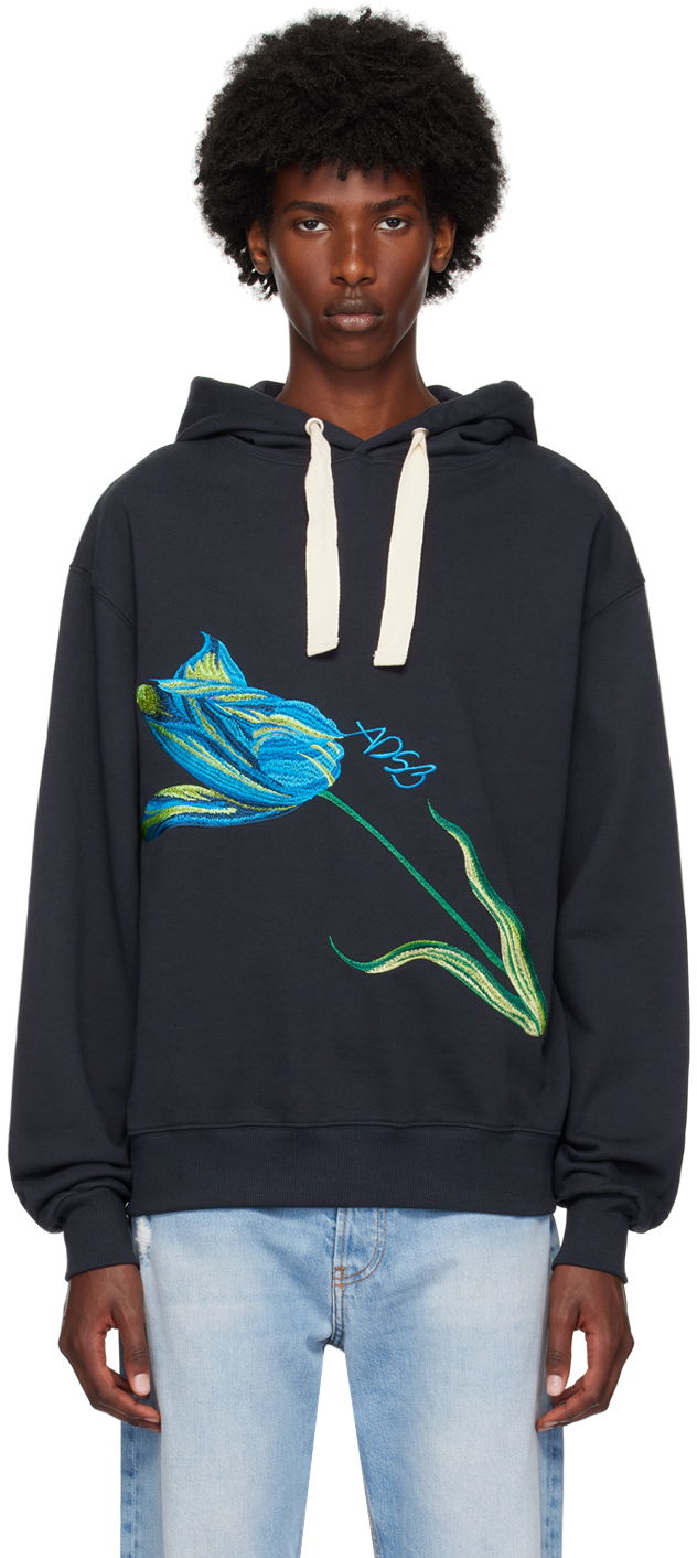 Sweatshirt Andersson Bell Black Essential 'ADSB' Fiore Hoodie Sort | atb1146u