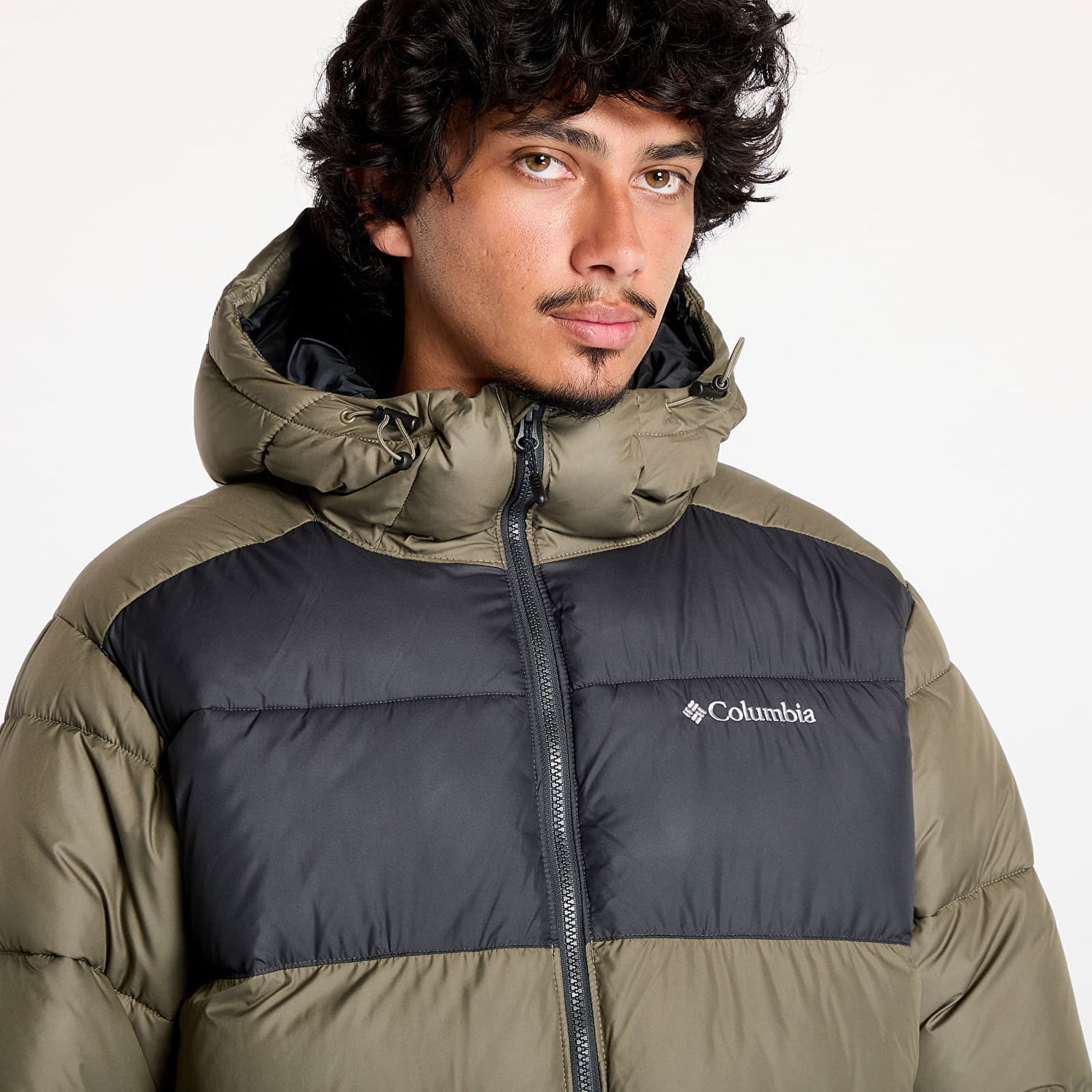 Puffer jakke Columbia Pike Lake™ II Hooded Jacket Stone Green Grøn | 2050931399, 1