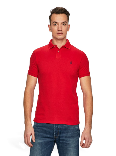Polo skjorte Polo by Ralph Lauren Slim Fit Polo Rød | 710548797005