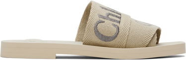Skopleje CHLOÉ Chloé Woody Logo Slides Beige | CHC25S188QT, 0