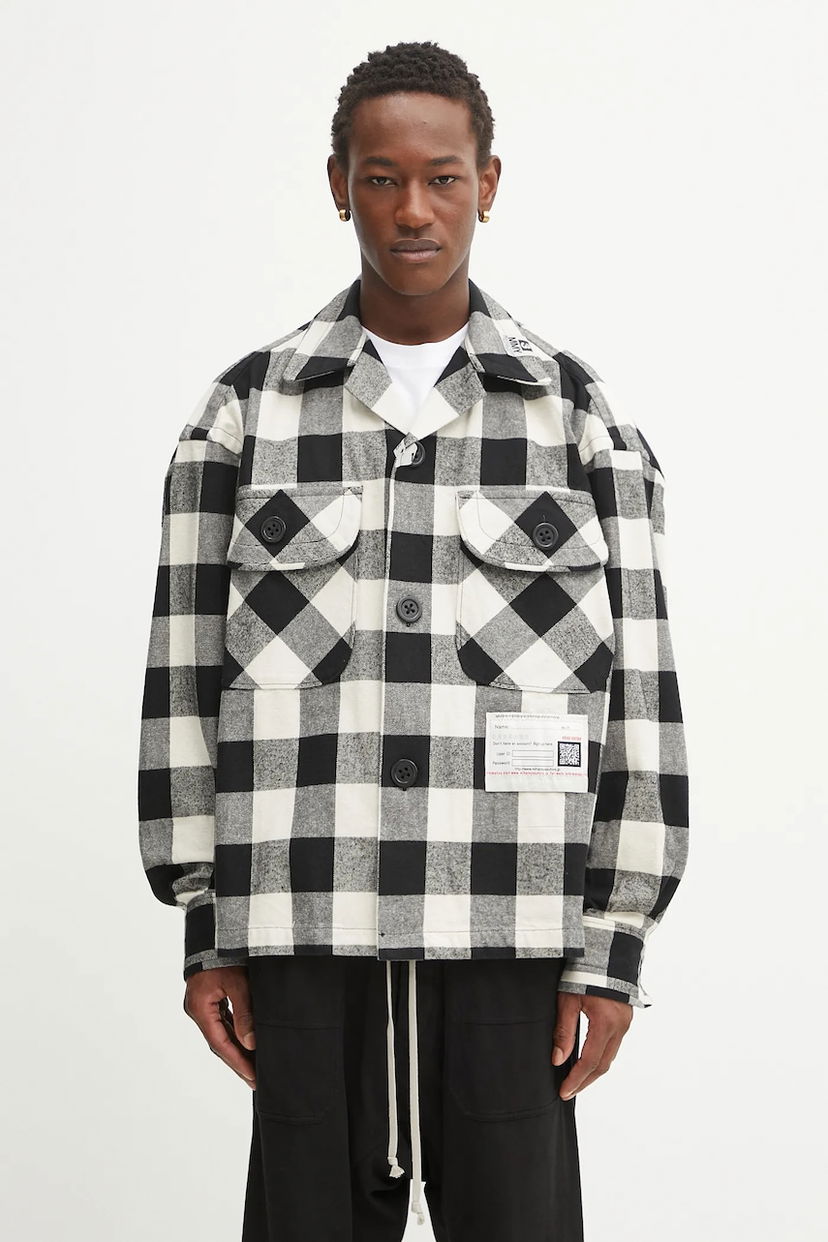 Skjorte Maison MIHARA YASUHIRO Maison MIHARA YASUHIRO Amateur Sewn Relaxed Fit Buffalo Check Shirt Flerfarvet | A15SH086