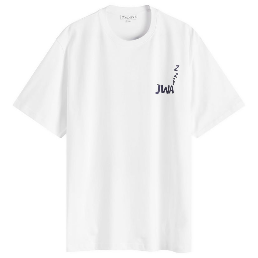 T-shirt JW Anderson Back Print T-Shirt White, Size Large Hvid | JT0271-PG1510-001