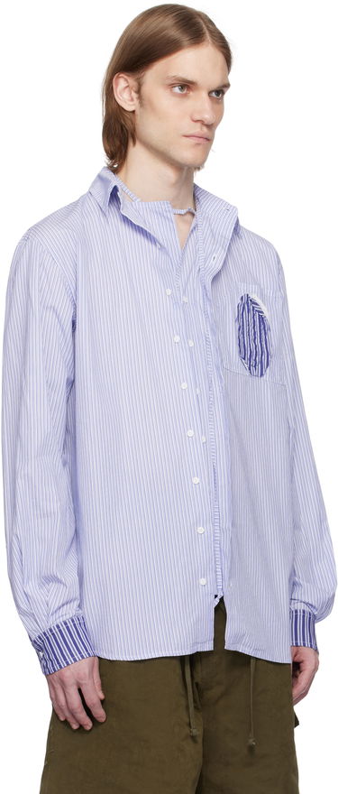Skjorte Ottolinger Ottolinger Oversized Striped Shirt Blå | 111-400311-02, 1