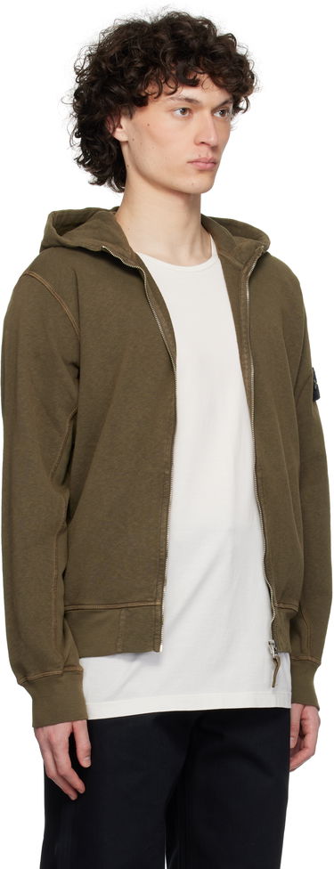 Sweatshirt Stone Island Stone Island Malfilé Fleece Hoodie Grøn | K1S15 6100021 S0060, 1