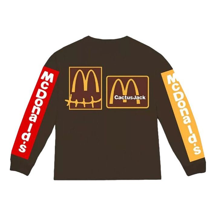 T-shirt Cactus Jack by Travis Scott Travis Scott x Cactus Plant Flea Market Long Sleeve T-Shirt Brun | TC-281, 0