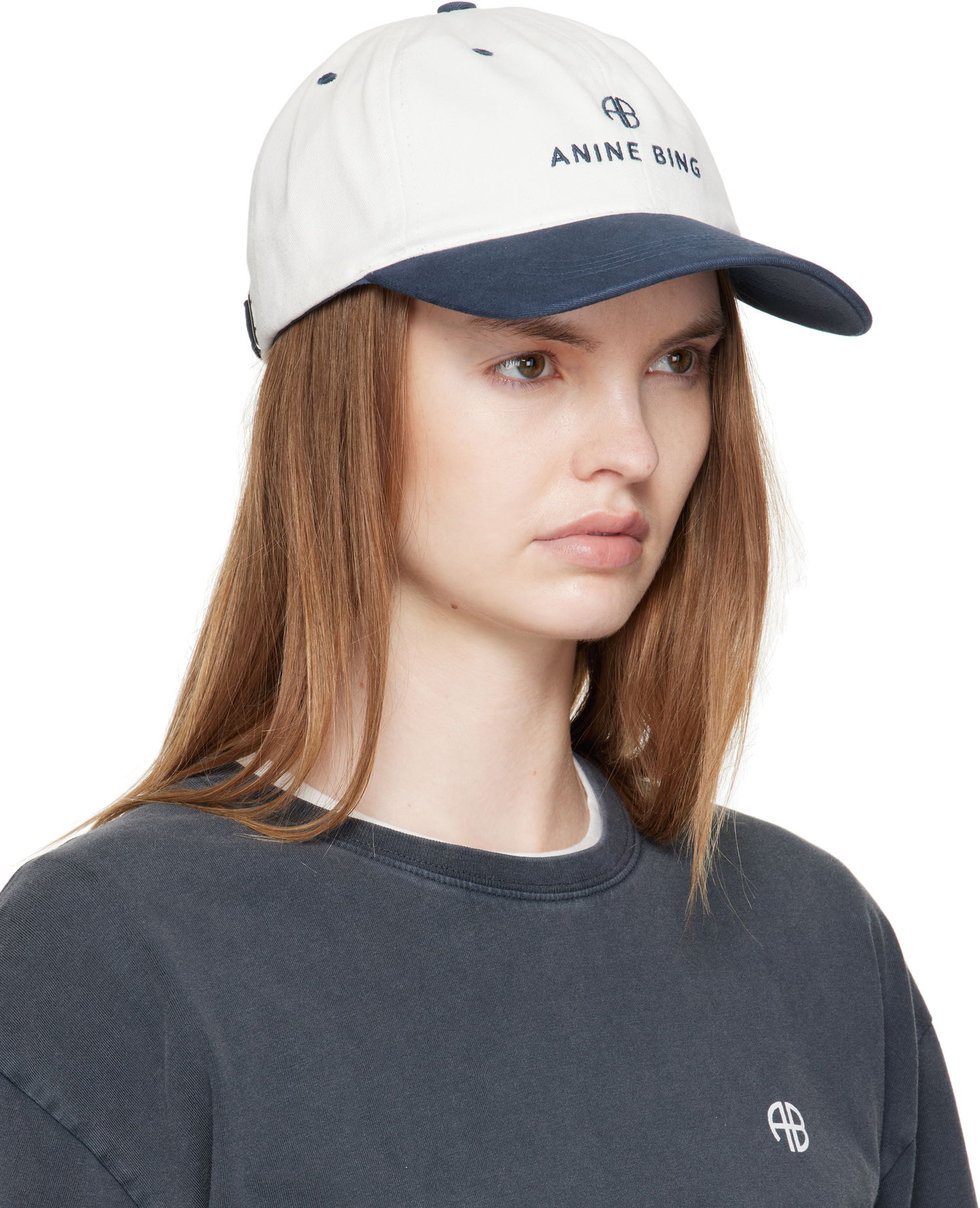 Kasket Anine Bing Anine Bing Jeremy Baseball Cap Hvid | A-12-9084-MTL6, 1