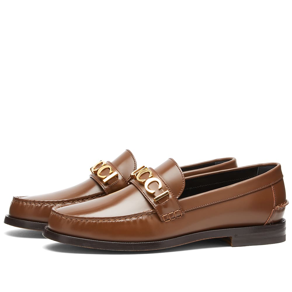 Sneakers og sko Gucci Cara Logo Snaffle Loafer Brun | 699644-17X00-2361, 0