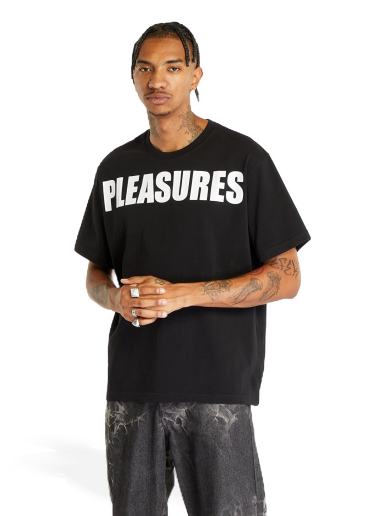 T-shirt Pleasures Expand Heavyweight Short Sleeve Tee Black Sort | P23F032 BLACK