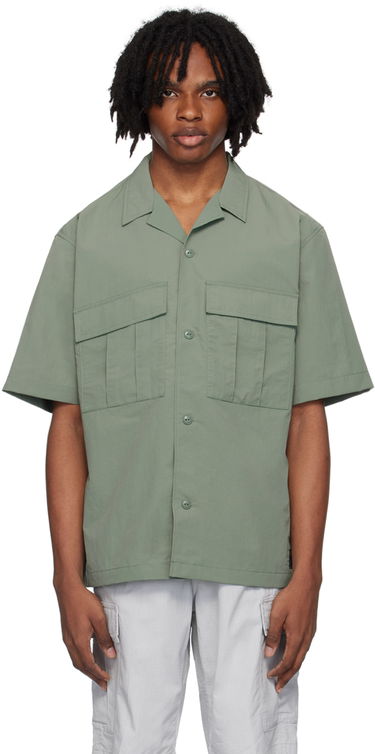 Skjorte Carhartt WIP Short Sleeve Camp Collar Shirt Grøn | I033022, 0