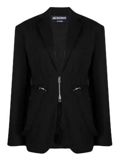 Skjorte Jacquemus La Veste Filu Blazer Sort | 223JA018 1075 990