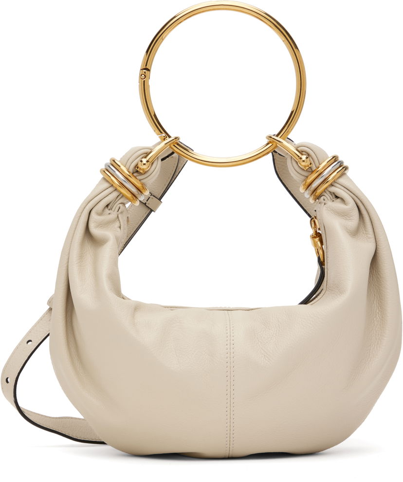 Skuldertaske CHLOÉ Small Bracelet Bag Beige | CHC24AS611N72