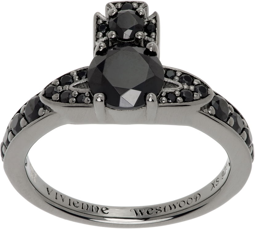 Ring Vivienne Westwood Vivienne Westwood Ismene Black Crystal Ring Sort | 6404017L-01S101-