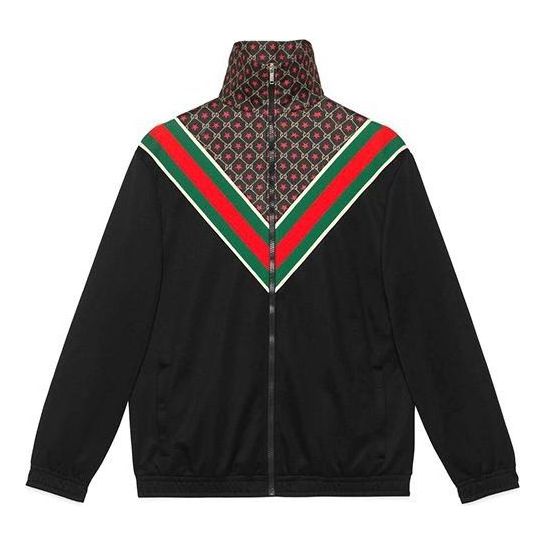 Sweatshirt Gucci Star Oversize Jersey Jacket Sort | 575734-XJBA5-1145