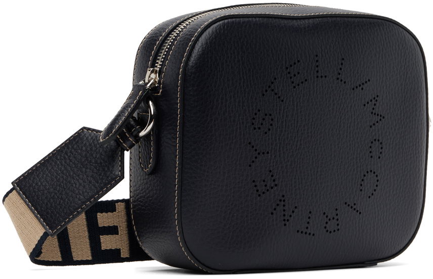 Skuldertaske Stella McCartney Mini Camera Perforated Logo Shoulder Bag Sort | 700266WP0057, 1