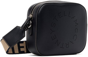 Skuldertaske Stella McCartney Mini Camera Perforated Logo Shoulder Bag Sort | 700266WP0057, 1