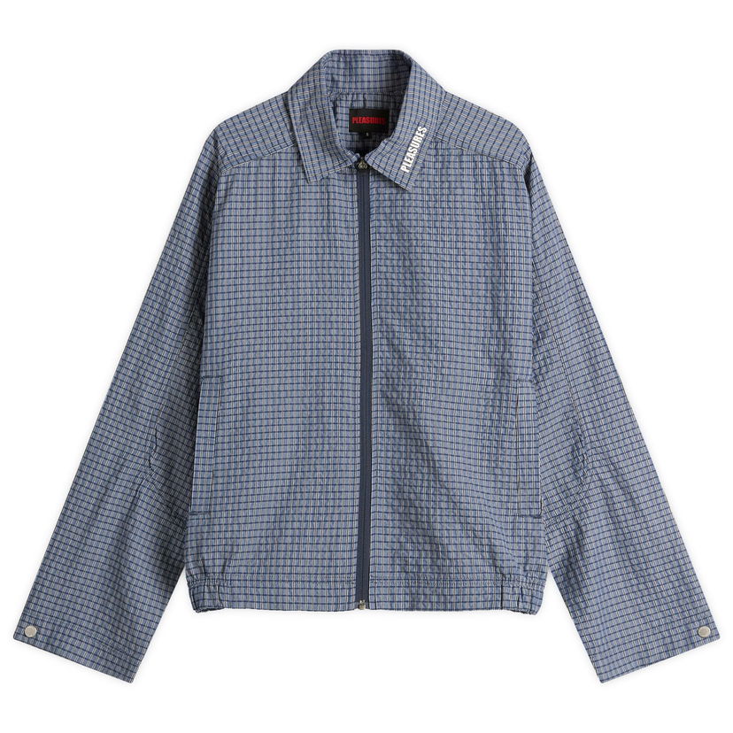 Jakke Pleasures Pleasures Shifty Track Jacket, Size Large Blå | P25SU011-NVY