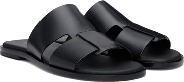 Sneakers og sko BOSS BOSS Buffed Leather Sandals Sort | 50539243, 3