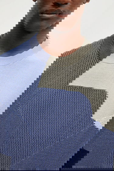 Sweater Paul Smith Paul Smith Abstract Panelled Knit Sweater Flerfarvet | M1R.266Z.P02684, 3