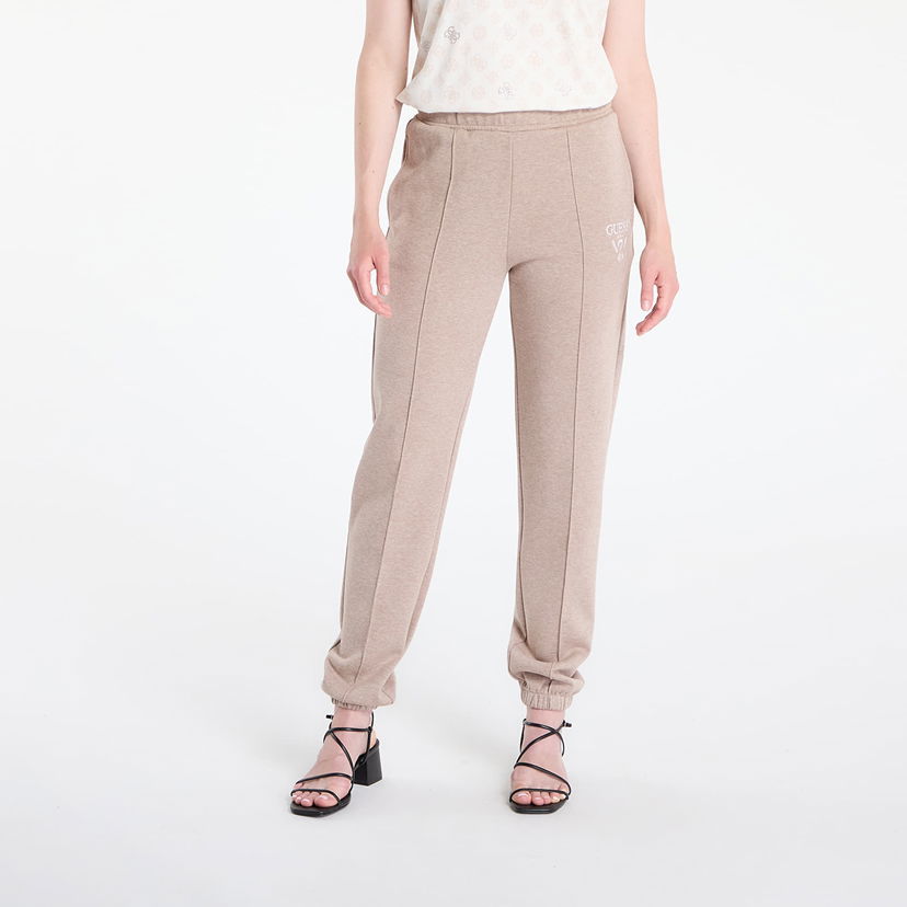 Joggingbukser GUESS GUESS Roberta Cuff Long Pants Beige | V5RB13KC3D2-H11G